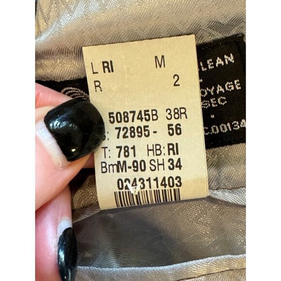 Michael Michael Kors Suit Men 38 Regular Gray Striped Wool Single Breasted - Picture 15 of 15